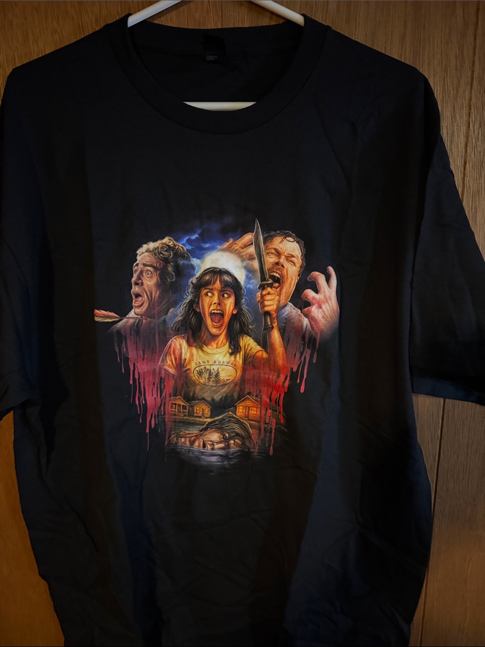 Zobie Fright Black Sleepaway Camp T-Shirt